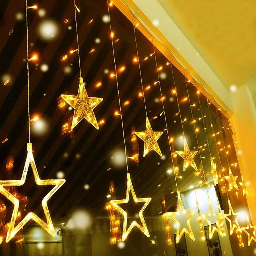 Curtain Christmas lights